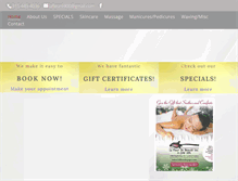 Tablet Screenshot of lafleurdayspa.com